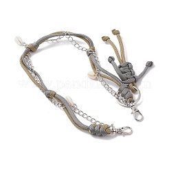 Cordon en polyester et élasthanne tressé&nbsp;AJEW-BA00173-01