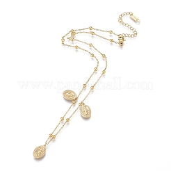 Collane con ciondolo in acciaio inossidabile 304&nbsp;NJEW-K120-13G