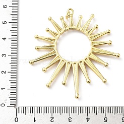 Messing Micro Pave klare Zirkonia große Anhänger&nbsp;KK-B141-45G-02