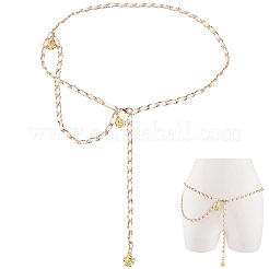 Ceinture à chaîne en cuir PU 1 pièce pour femme&nbsp;AJEW-CL0005-50B