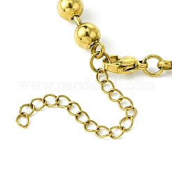 Colliers de perles en acier inoxydable 304 avec placage ionique (IP) pour hommes et femmes&nbsp;NJEW-C053-05A-G