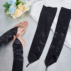 Damen Satinhandschuhe mit Hakenfinger&nbsp;AJEW-WH0455-59C