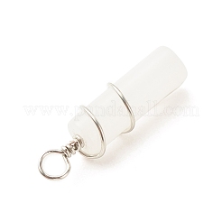 Pendentifs en jade blanc naturel&nbsp;PALLOY-JF01575-11