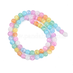 Brins de perles de sélénite naturelle couleur macaron&nbsp;X-G-F780-A01-01