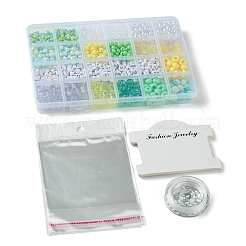 DIY-Sets zur Herstellung von Armbändern aus runden Acryl- und Kunststoffperlen&nbsp;DIY-FS0006-49