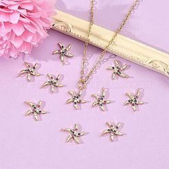Bunte Zirkonia Charms aus Messing&nbsp;XGRQ3P172-599G
