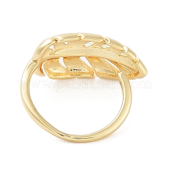 Anneaux de manchette ouverts en laiton plaqué en rack&nbsp;RJEW-M168-11G