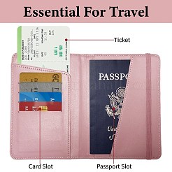 Rechteckige Reisepasshülle aus Leder&nbsp;AJEW-WH20038-002