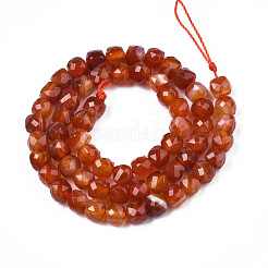 Hebras de ágata natural / cuentas de ágata rayada&nbsp;G-S359-374A
