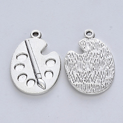 Tibetischer stil Aluminium Anhänger & Charms&nbsp;X-TIBE-R316-001AS-RS