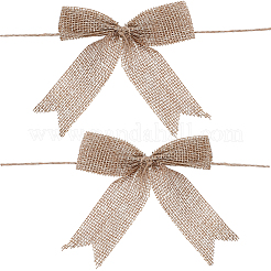 Nœud papillon de Noël en polyester pour décoration de boîte cadeau&nbsp;AJEW-WH20033-136A