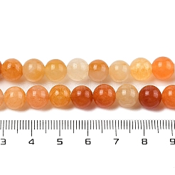 Natürliche goldene Seidenjadeperlenstränge&nbsp;G-N344-01C-01