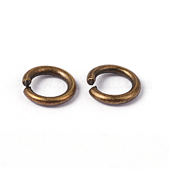 90 Stück offene Biegeringe aus antikem Bronzemessing&nbsp;X-JRC6MM-AB