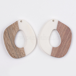 Colgantes de resina & madera&nbsp;X-RESI-T023-12B