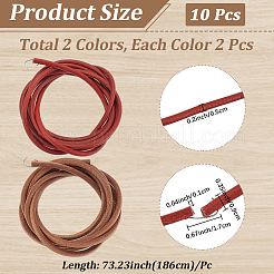 4 pièce de pédale de ceinture en cuir 2 couleurs avec crochet en fer&nbsp;SENE-CY0001-15