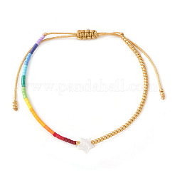 Geflochtene Perlenarmbänder aus Glasperlen im Bohème-Stil für Frauen&nbsp;ED8738-1