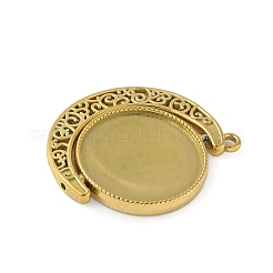 Drehbare Cabochon-Fassungen für Anhänger aus Edelstahl 304&nbsp;STAS-P408-22G