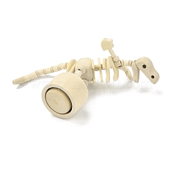 Bricolage dinosaure en bois petits animaux ornements de bureau&nbsp;DJEW-G023-07