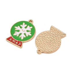 Weihnachten Legierung Emaille Anhänger&nbsp;ENAM-I081-01KCG-06