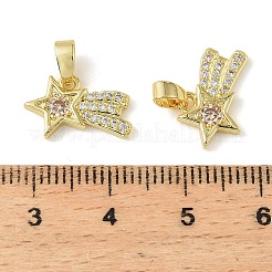 Pendentifs avec zircon cubiques à micro-pavés en laiton&nbsp;KK-A290-04G