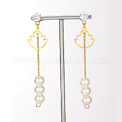Goldene Ohrstecker aus 304 Edelstahl&nbsp;CL0746-4
