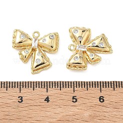Pendenti in zirconi cubici trasparenti in micro pavè di ottone&nbsp;KK-C259-17G