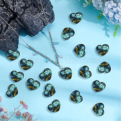 40 Stück Bunte Malerei-Cabochons&nbsp;LAMP-PH0001-43A