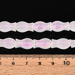 Mattierte Glasperlen Stränge&nbsp;GLAA-T023-40C-09