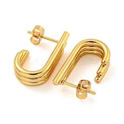 PVD-Vakuumbeschichtung 202 Edelstahl-Ohrstecker&nbsp;EJEW-H003-24G