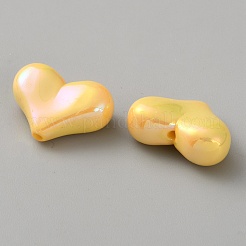 Galvanoplastie perles acryliques opaques&nbsp;MACR-WH0010-38E