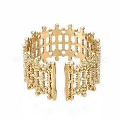 Bague de manchette ouverte en acier inoxydable 304&nbsp;RJEW-T023-29G