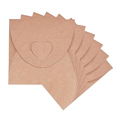 Vintage quadratische Herzschnallen-CD-Umschläge&nbsp;DIY-WH0092-01