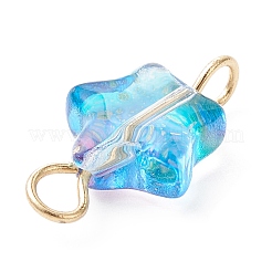 Verbindungsanhänger aus sprühlackiertem Glas&nbsp;PALLOY-JF02339-01