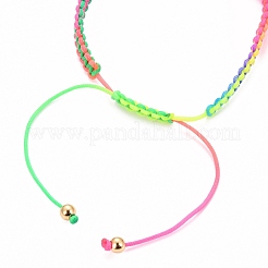 Nylon regolabile bracciali intrecciati cavo di perline&nbsp;BJEW-JB05680