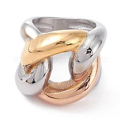 Fingerringe aus Edelstahl 304&nbsp;RJEW-R133-009G