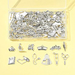 100 pz 12 stili pendenti in lega di zinco in stile tibetano&nbsp;TIBEP-FS0001-39