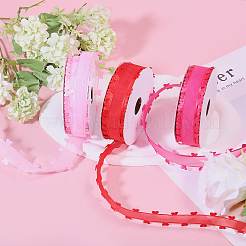 3 Rolle Spitzenbesatz aus Polyester mit Herzmotiv zum Valentinstag&nbsp;OCOR-FG0002-74