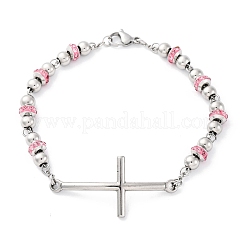 201 bracelets à maillons en acier inoxydable&nbsp;BJEW-A032-02P-01