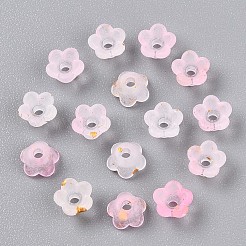 Gefrostet transparent Acrylperlen&nbsp;X-OACR-N137-72B