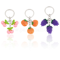 3 porte-clés en plastique de 3 styles&nbsp;KEYC-GF0001-25