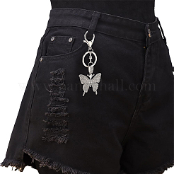 2 porte-clés pendentif en alliage de strass&nbsp;KEYC-SP0001-22