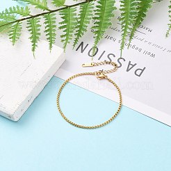 PVD-Vakuumbeschichtung 304 Edelstahl-Boxkettenarmbänder&nbsp;BJEW-JB05795