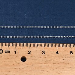 925 collar deslizante ajustable con cadena de cable de plata esterlina para mujer&nbsp;NJEW-U030-01S-01