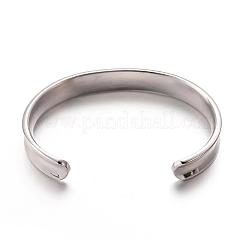 Bracelets manchettes en acier inoxydable 304 résistant au ternissement&nbsp;BJEW-G478-P