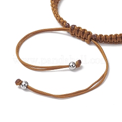Pulseras de cuentas trenzadas de concha de cauri natural para mujer&nbsp;BJEW-JB11765-04