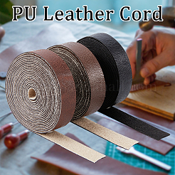 3 Rolle 3 Farben PU-Kunstlederband&nbsp;LC-GF0001-08B