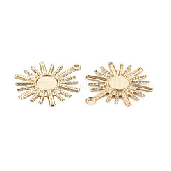 Pendentifs en fer écologique sertis de cabochons&nbsp;IFIN-N006-33A-01-RS