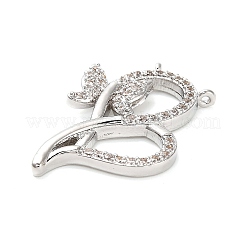 Colgante micropavé cubic zirconia de latón&nbsp;KK-L229-071P