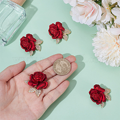 4 épingle en émail rose&nbsp;JEWB-ME0001-13