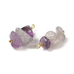 Natürlichen Amethyst Edelsteinanhänger&nbsp;KK-P242-31G-10